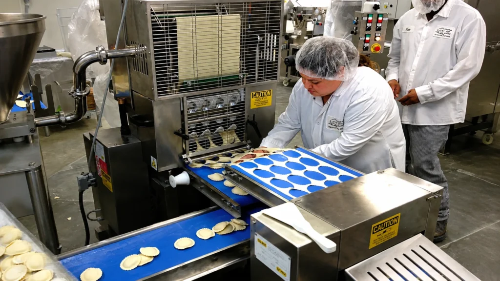 Commercial pasta machine from Italian Quality Products for short and long pasta